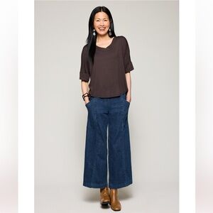 Sale! Lisa Bayne Denim Utility Pant NWOT M